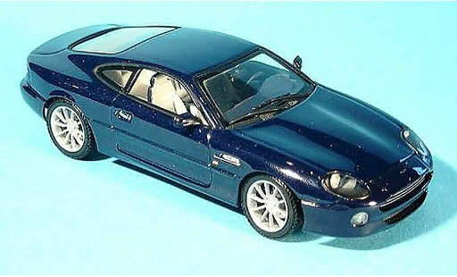 Aston Martin DB7 vantage 1/43 Autoart blauw modelauto