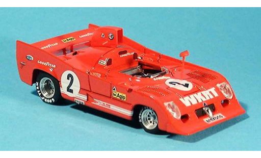 Alfa Romeo 33.3 tt12 1/43 Brumm 1975 tt 12 no. 2 merzario lafitte 1000 km monza modelauto
