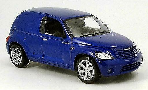 Chrysler PT Cruiser fourgon 1/18 Maisto panel blauw modelauto