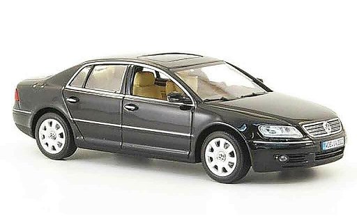 Volkswagen Phaeton Base 1/43 Minichamps zwart 2002 modelauto