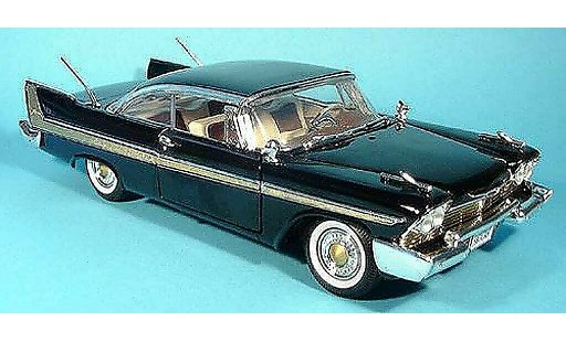 Plymouth Fury Base 1/18 Motormax zwart 1958 modelauto