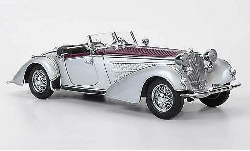 Horch 855 Roadster 1/18 Sun Star grijs metallic/weinrot 1939 modelauto