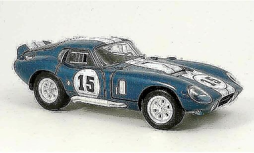 Shelby Daytona Coupe Base 1/18 Yat Ming blauw 1965 modelauto