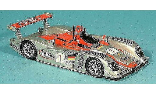 Audi R8 lms 1/43 Minichamps No.1 Team Sport North America F.Biela / T.Kristensen / E.Pirro 12h Sebring 2002 modelauto