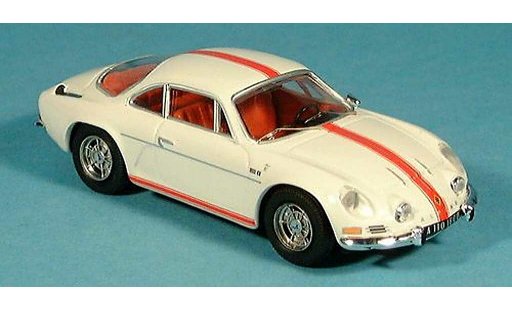 Alpine A110 1600 s 1/43 Trofeu wit met strepen modelauto