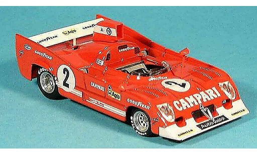Alfa Romeo 33.3 tt12 1/43 Brumm 1975 tt 12 no.2 pescarolo bell winnaar 1000 km spa modelauto