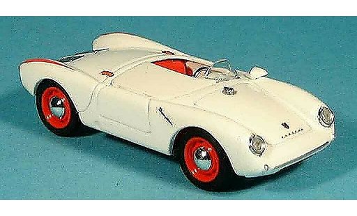 Porsche 550 1954 1/43 Brumm wit Strassenversion modelauto