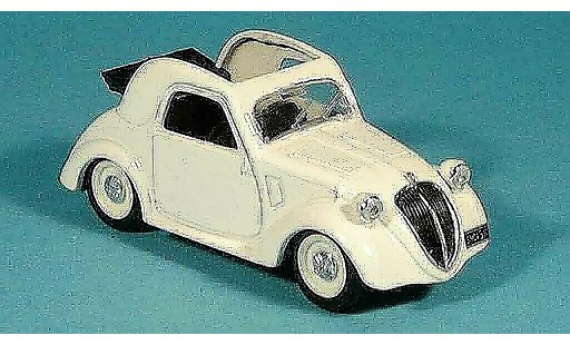 Simca 5 Decapotable 1/43 Brumm wit vouwdak 196 modelauto