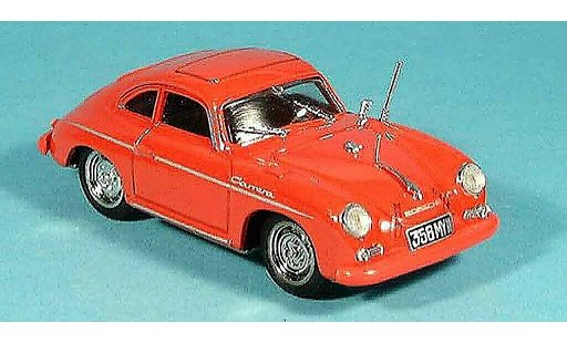 Porsche 356 1952 1/43 Brumm Coupe Carrera rood modelauto