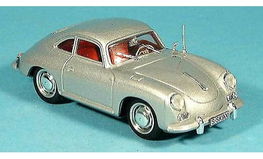 Porsche 356 1963 1/43 Brumm C Coupe grijs metallic modelauto