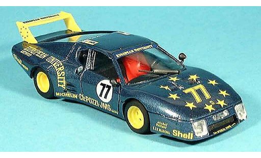 Ferrari 512 BB LM 1/43 Brumm no.77 pozzi le mans 1980 modelauto