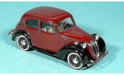 Fiat 1100 508C 1/43 Brumm ( .) Bicolore weinrot zwart modelauto