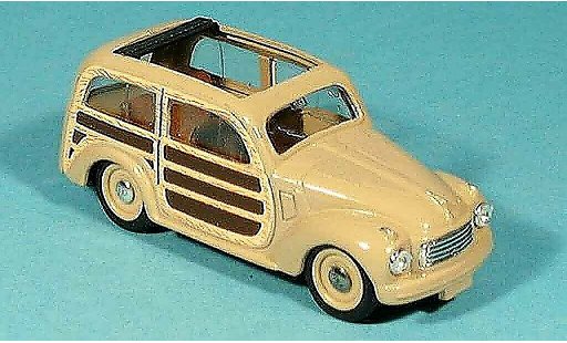 Fiat 500 Giardiniera 1/43 Brumm C GiardinieraAperta beige 1949 modelauto