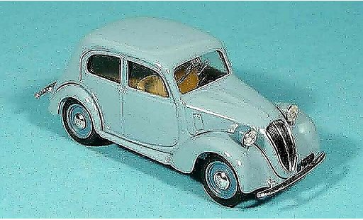 Fiat 1100 508C 1/43 Brumm HP32 blauw modelauto