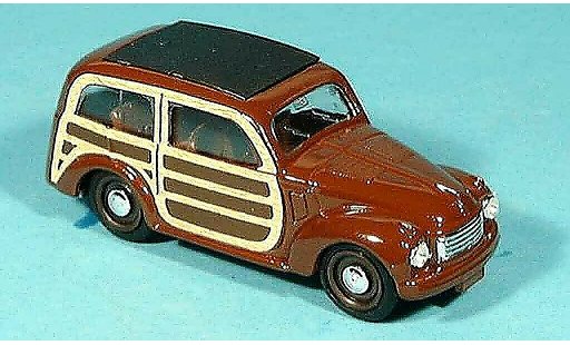 Fiat 500 C 1/43 Brumm bruin 1949 modelauto