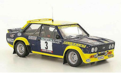 Fiat 131 Abarth 1/43 Trofeu No.3 Olio M.Alen / I.Kivimaki Rally Portugal 1977 modelauto