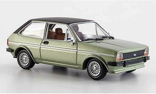 Ford Fiesta MKI 1/43 Solido lindgroen/zwart 1978 modelauto