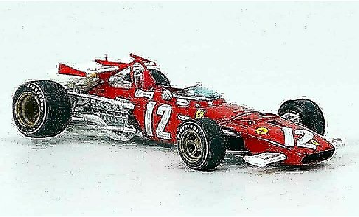Ferrari 312 B 1/43 Brumm no.12 jacky ickx gp osterreich 1970 modelauto