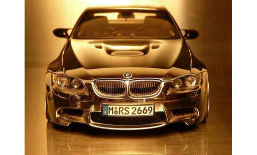 Bmw M3 coupe 1/18 Kyosho E92 full chrome jantes 18 pouces modelauto
