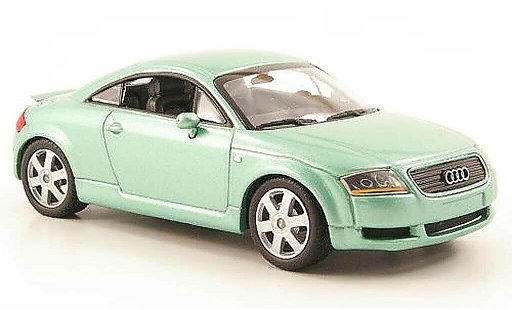 Audi TT coupe 1/43 Minichamps groen 2000 modelauto