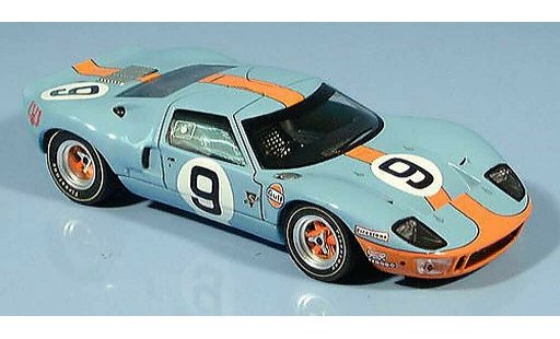 Ford GT40 Mk I 1/43 IXO GT 40 No. 9 winnaar Le Mabs Rodriguez-Bianchi 1968 modelauto