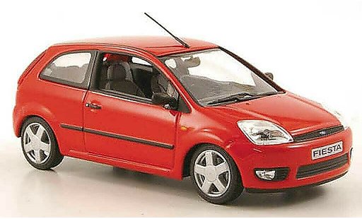 Ford Fiesta MKIV 1/43 Minichamps rood 3-portes modelauto