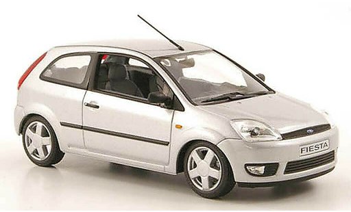 Ford Fiesta MKIV 1/43 Minichamps grijs 3-portes modelauto