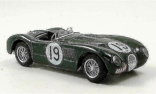 Jaguar C-Type Course 1/43 Brumm no.19 whitehead stewart vierter le mans 1953 modelauto