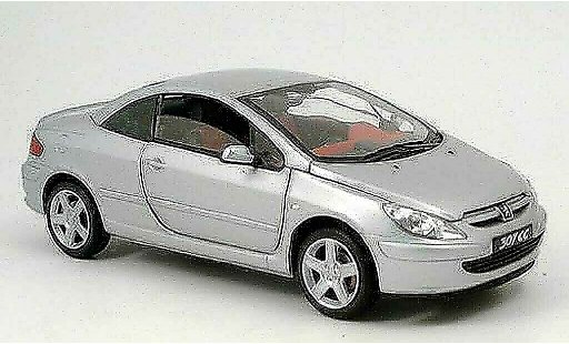 Peugeot 307 CC 1/18 Solido grijs 2003 modelauto