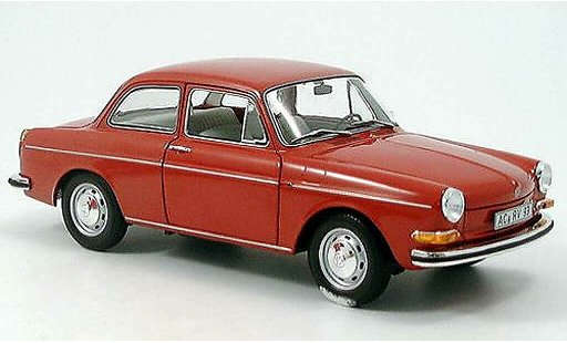 Volkswagen 1600 Base 1/18 Minichamps l rood 1970 modelauto