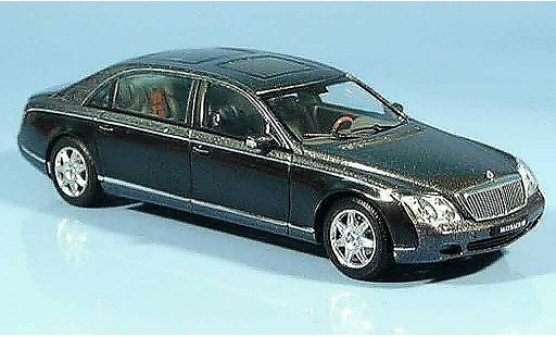 Maybach 62 LWB 1/43 Autoart grijs zwart modelauto