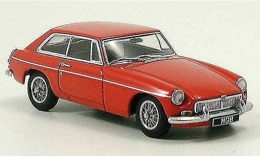 MG B GT 1/43 Autoart Coupe MK II rood 1969 modelauto