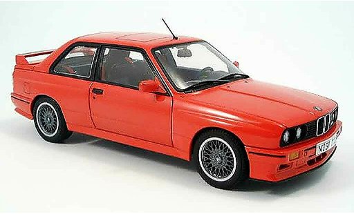 Bmw M3 coupe 1/18 Autoart E30 rood modelauto
