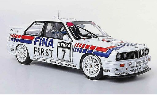Bmw M3 dtm 1/18 Autoart DTM E30 No.7 Fina J.Cecotto -Saison 1992 modelauto