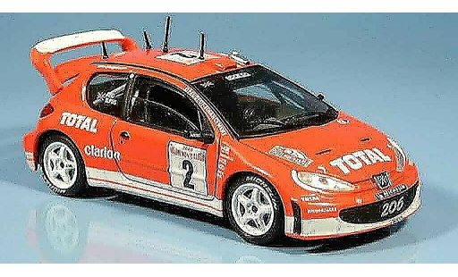 Peugeot 206 WRC 1/43 Solido reid burns no. 2 2003 modelauto