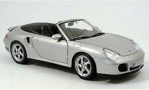 Porsche 911 Turbo 1/18 Maisto cabriolet grijs 2003 modelauto