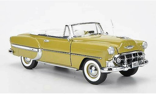 Chevrolet Bel Air Convertible 1/18 Sun Star 1953 Cabriolet olijfgroen modelauto