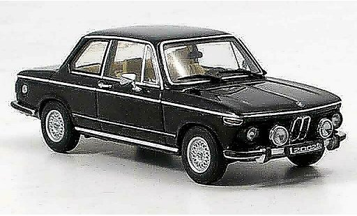 Bmw 2002 tii 1/43 Autoart L zwart 1974 modelauto