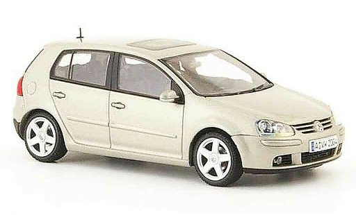 Volkswagen Golf Base 1/43 Autoart beige 5 portes 2003 modelauto