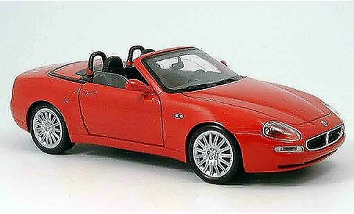 Maserati GT Spyder Base 1/18 Burago rood 2003 modelauto
