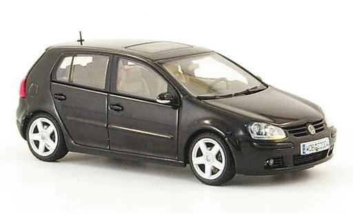Volkswagen Golf Base 1/43 Autoart zwart 5 portes 2003 modelauto