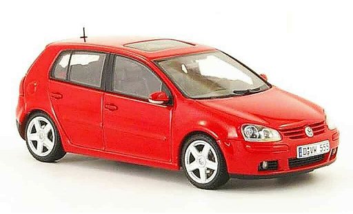 Volkswagen Golf Base 1/43 Autoart rood 5 portes 2003 modelauto