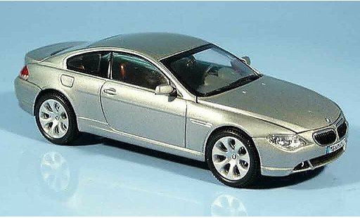 Bmw 635 coupe 1/43 Kyosho E63 d grijs metallic 2003 modelauto