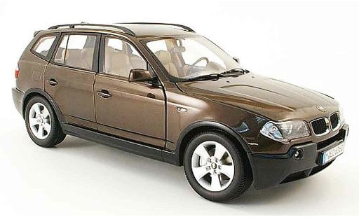 Bmw X3 E83 1/18 Kyosho bruin 2003 modelauto