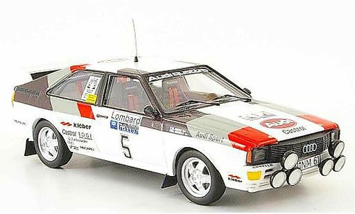 Audi Quattro coupe 1/43 Trofeu winnaar RAC Mikkola-Hertz 1981 modelauto