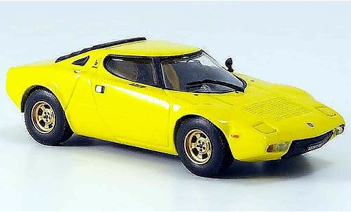Lancia Stratos HF 1/43 Vitesse geel 1974 modelauto
