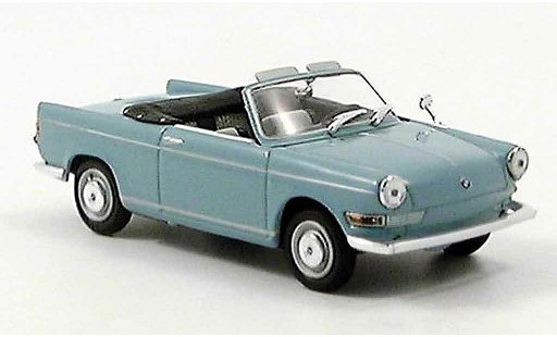 Bmw 700 cabriolet 1/43 Minichamps S grijsblauw 1961 modelauto