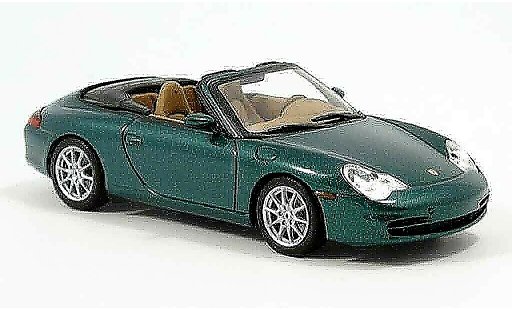 Porsche 911 Cabriolet 1/43 Minichamps groen 2001 modelauto