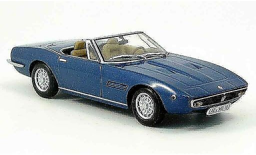 Maserati Ghibli spyder 1/43 Minichamps blauw 1969 modelauto