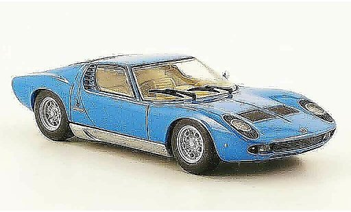 Lamborghini Miura Base 1/43 Minichamps blauw 1966 modelauto
